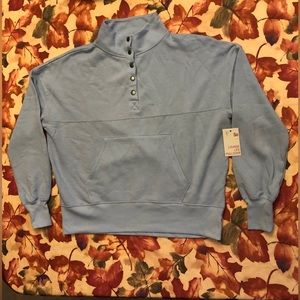 Light Blue Pullover Sweatshirt